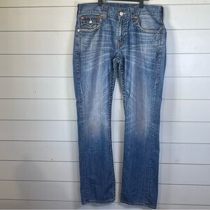 True Religion jeans blue mild wash men's size 33